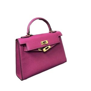 Pink Rose Top Handle Satchel Mini Bag